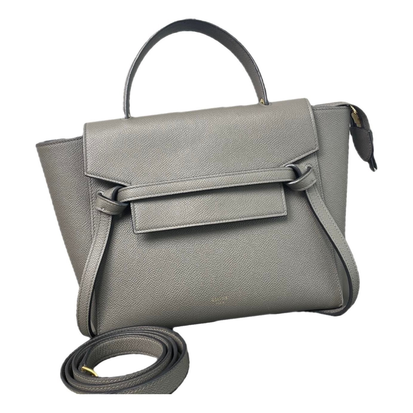 Belt leather handbag