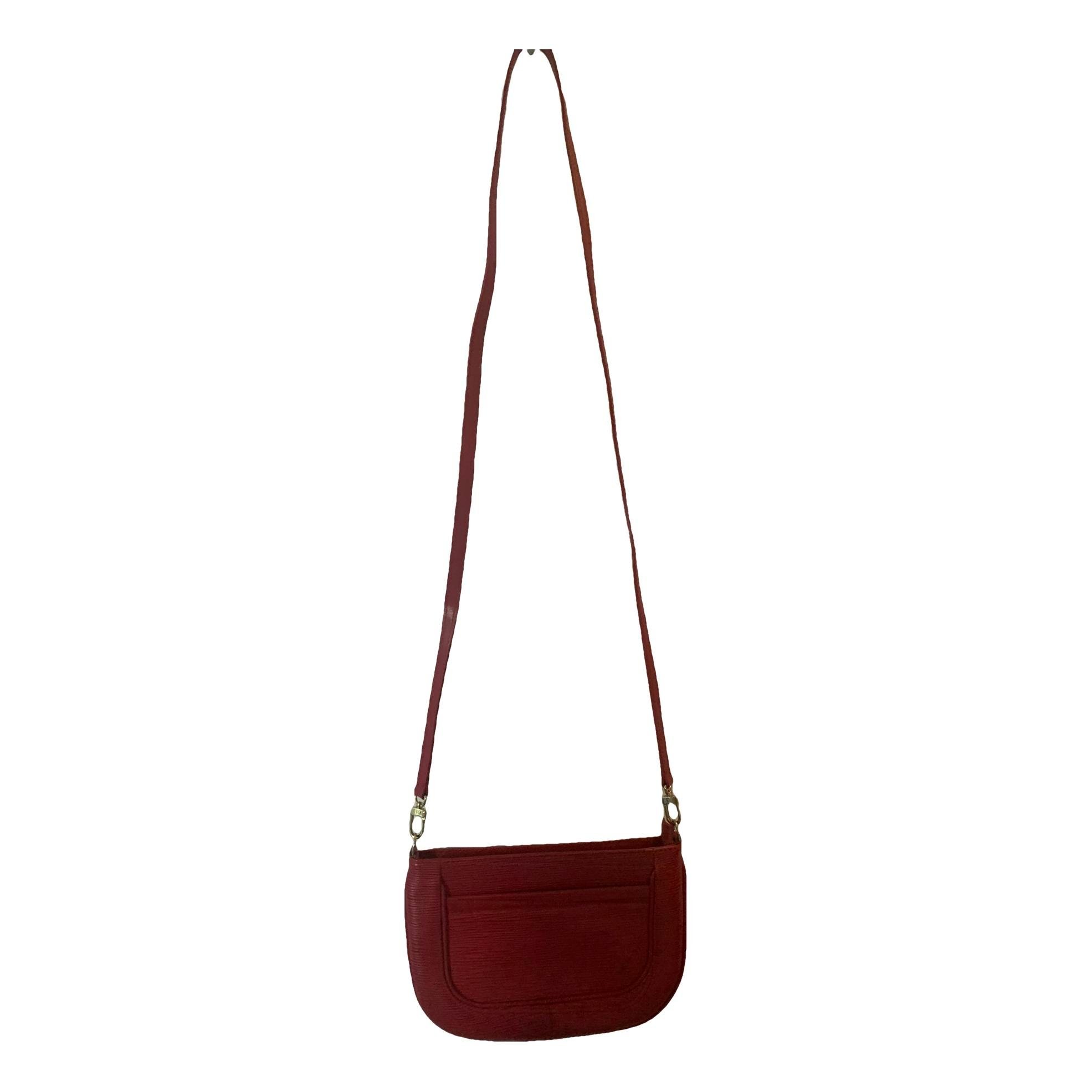Leather clutch bag