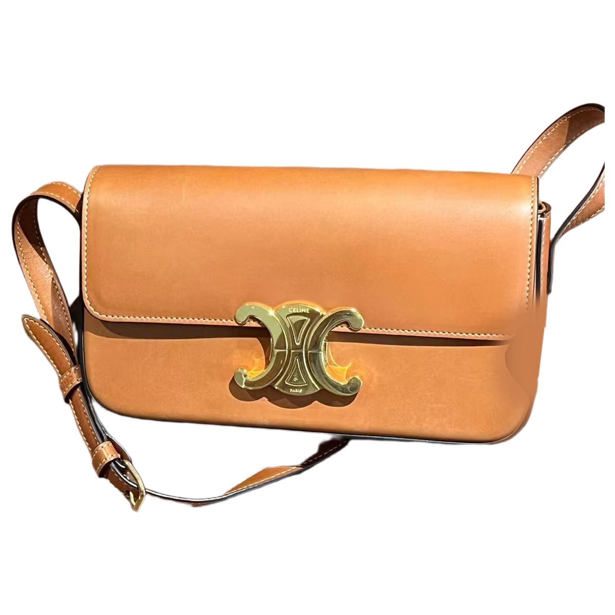 Triomphe leather handbag