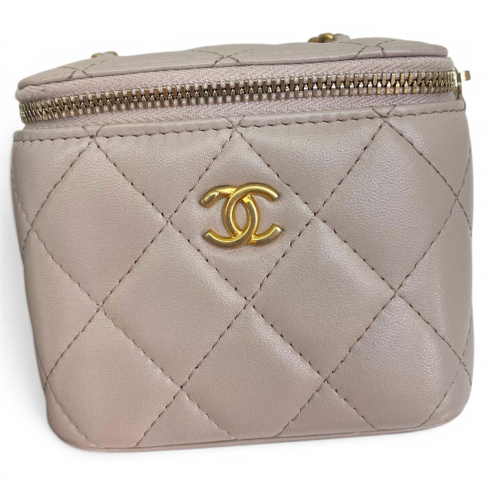 Vanity leather handbag