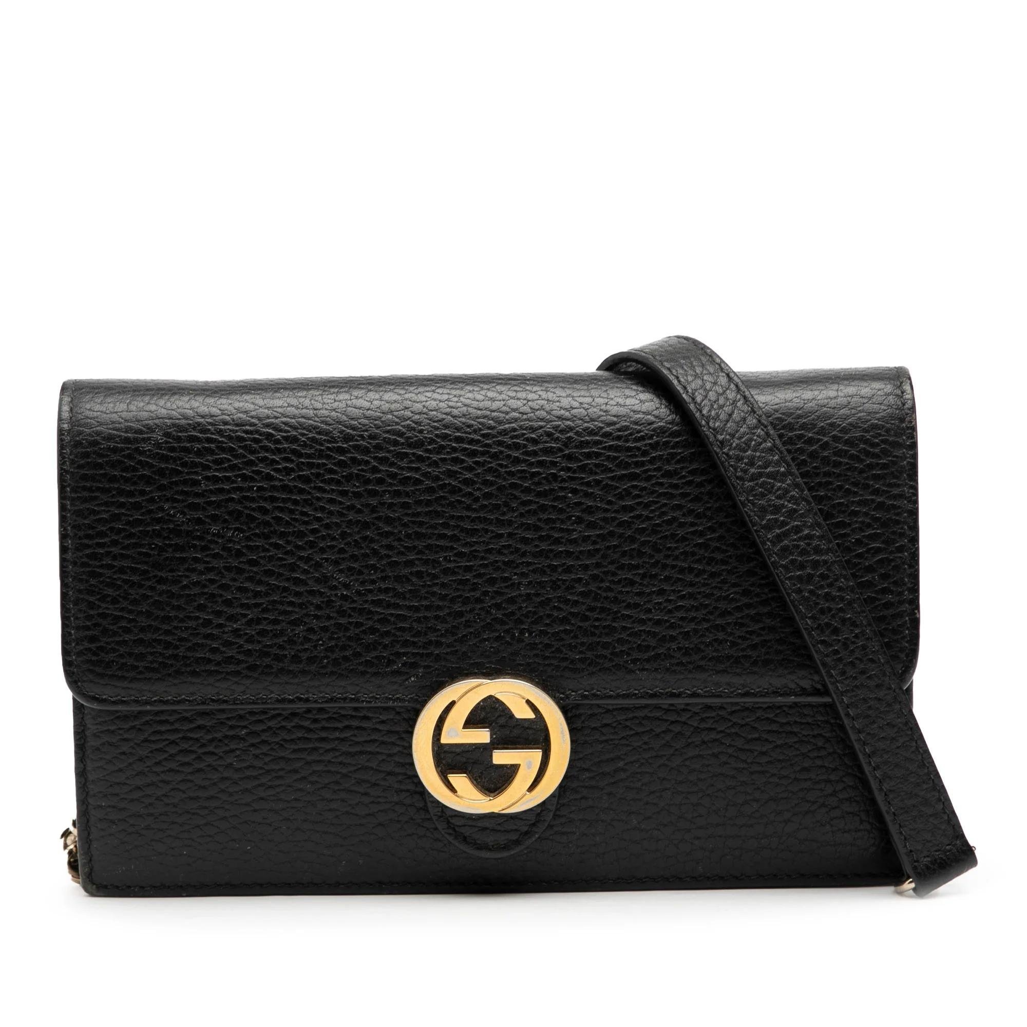 Interlocking pony-style calfskin handbag