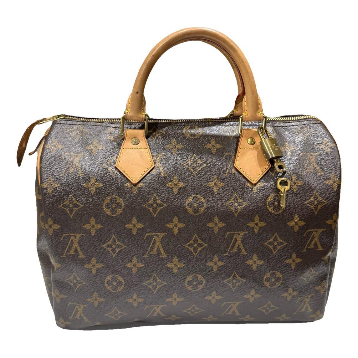 Speedy leather handbag