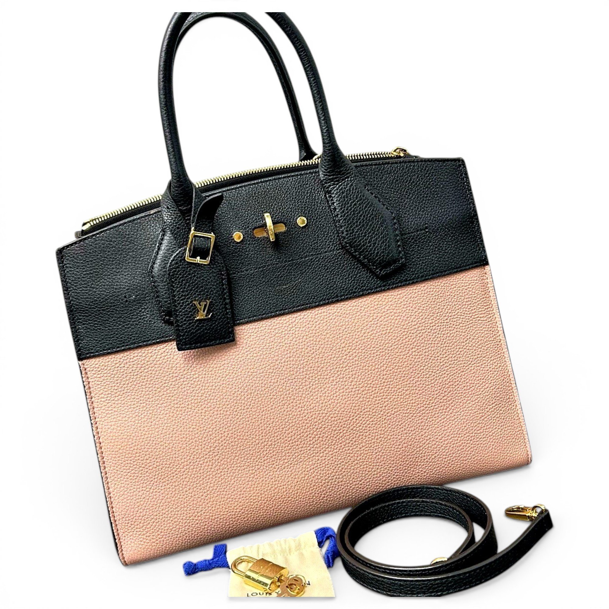 Louis Vuitton City Steamer leather handbag