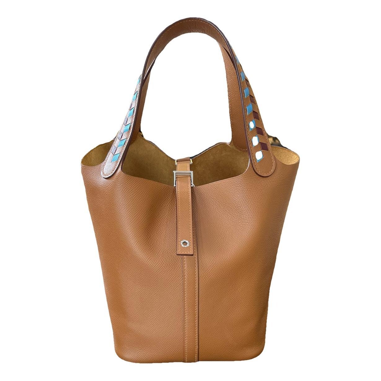 Picotin leather tote