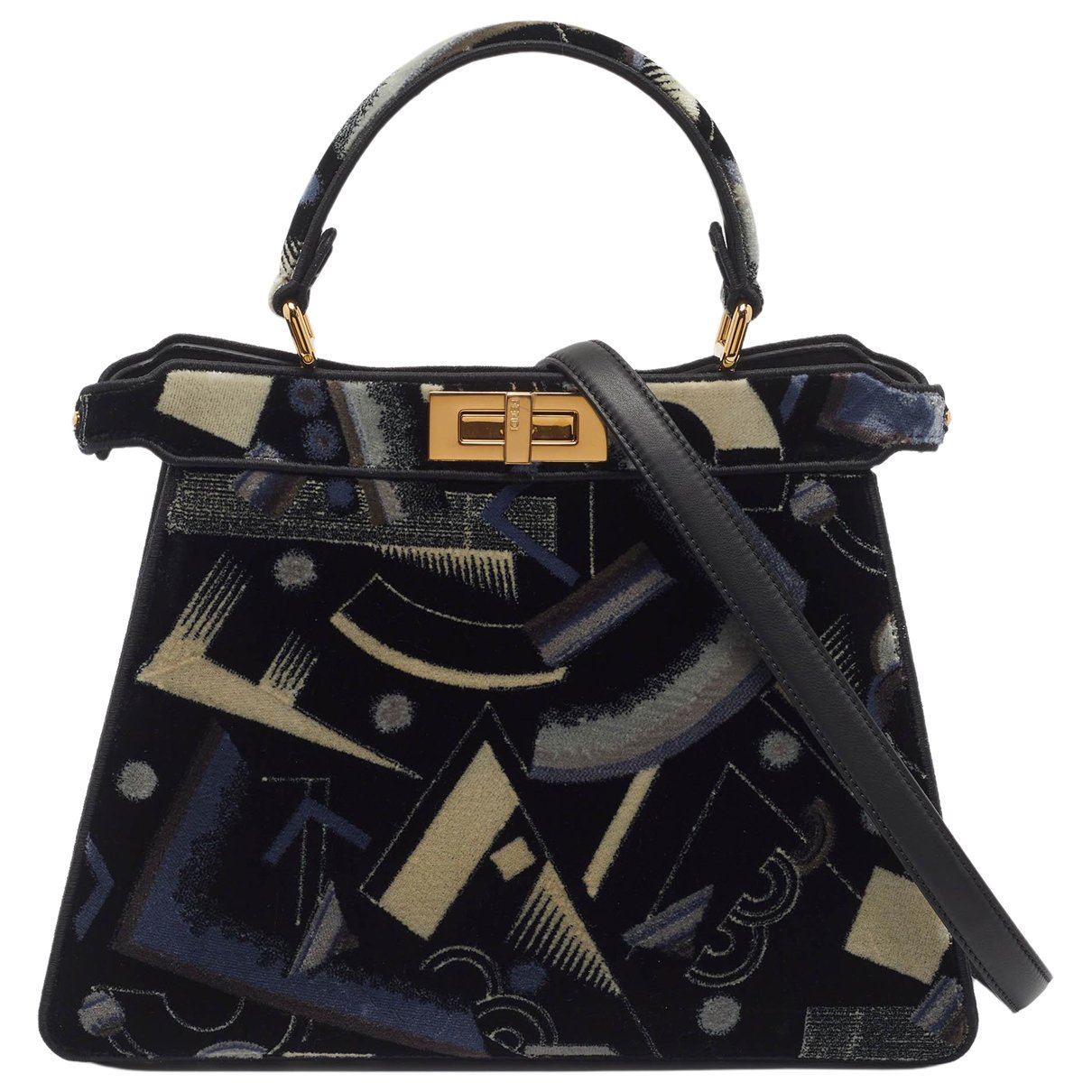 Peekaboo velvet satchel