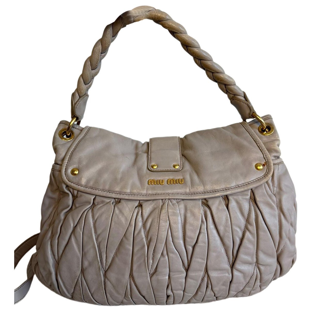 Coffer leather handbag