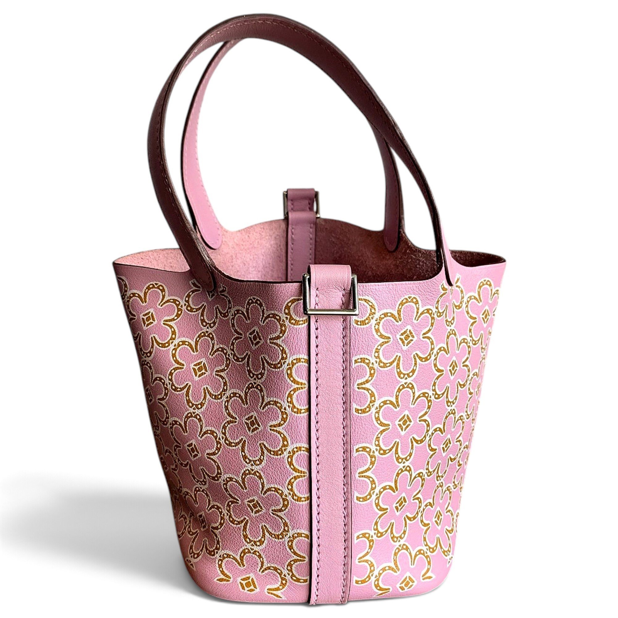 Picotin leather handbag