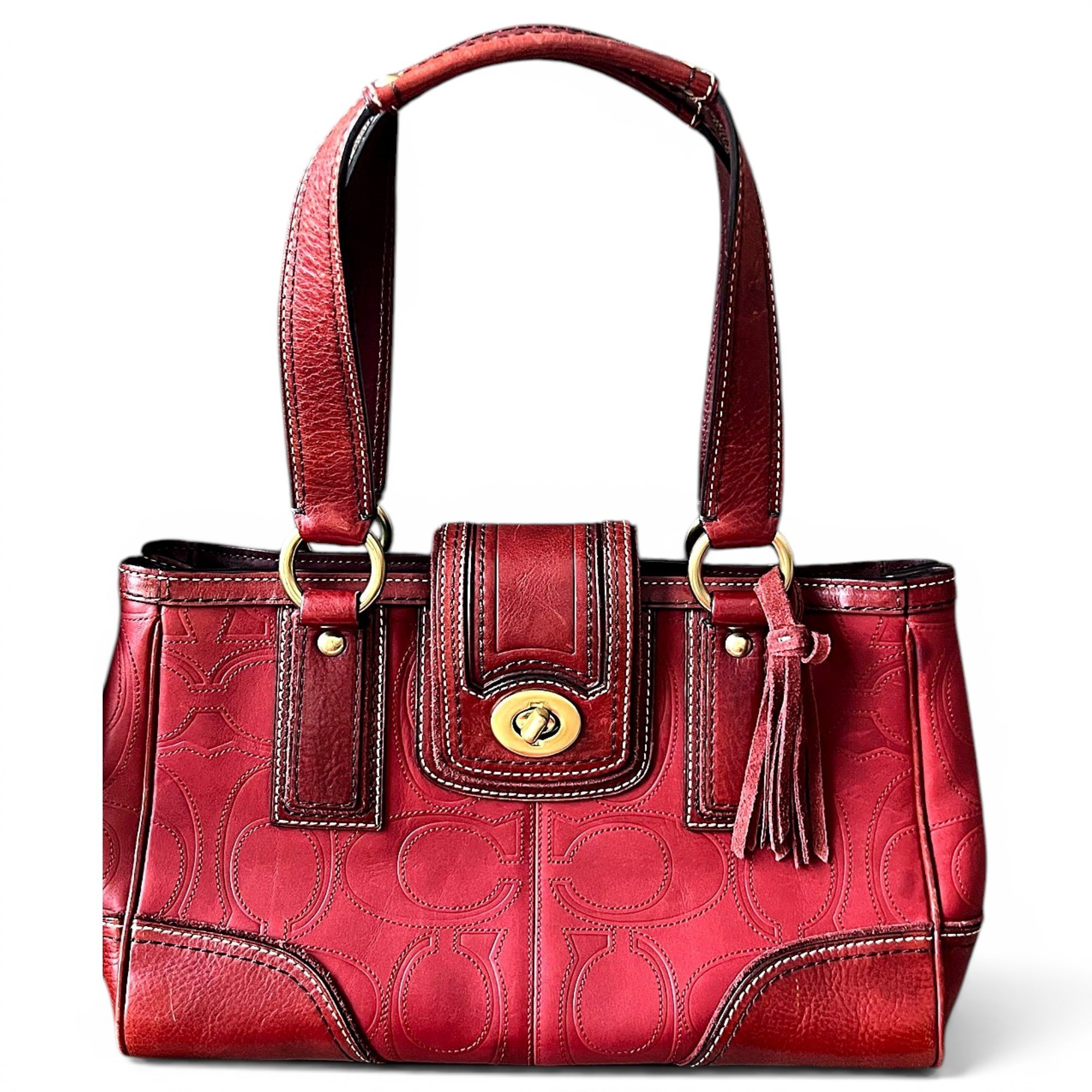 Leather tote
