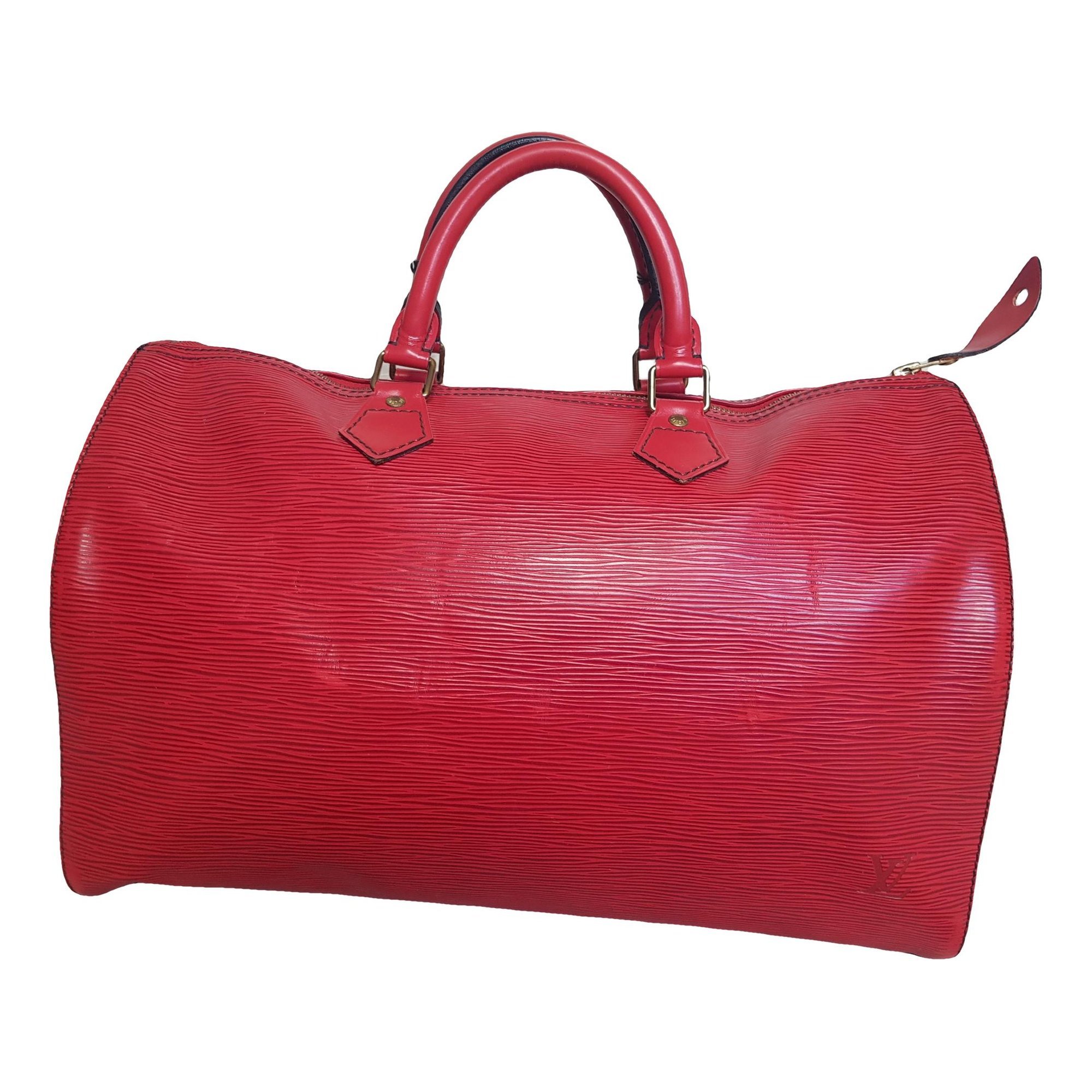 Patent leather travel bag