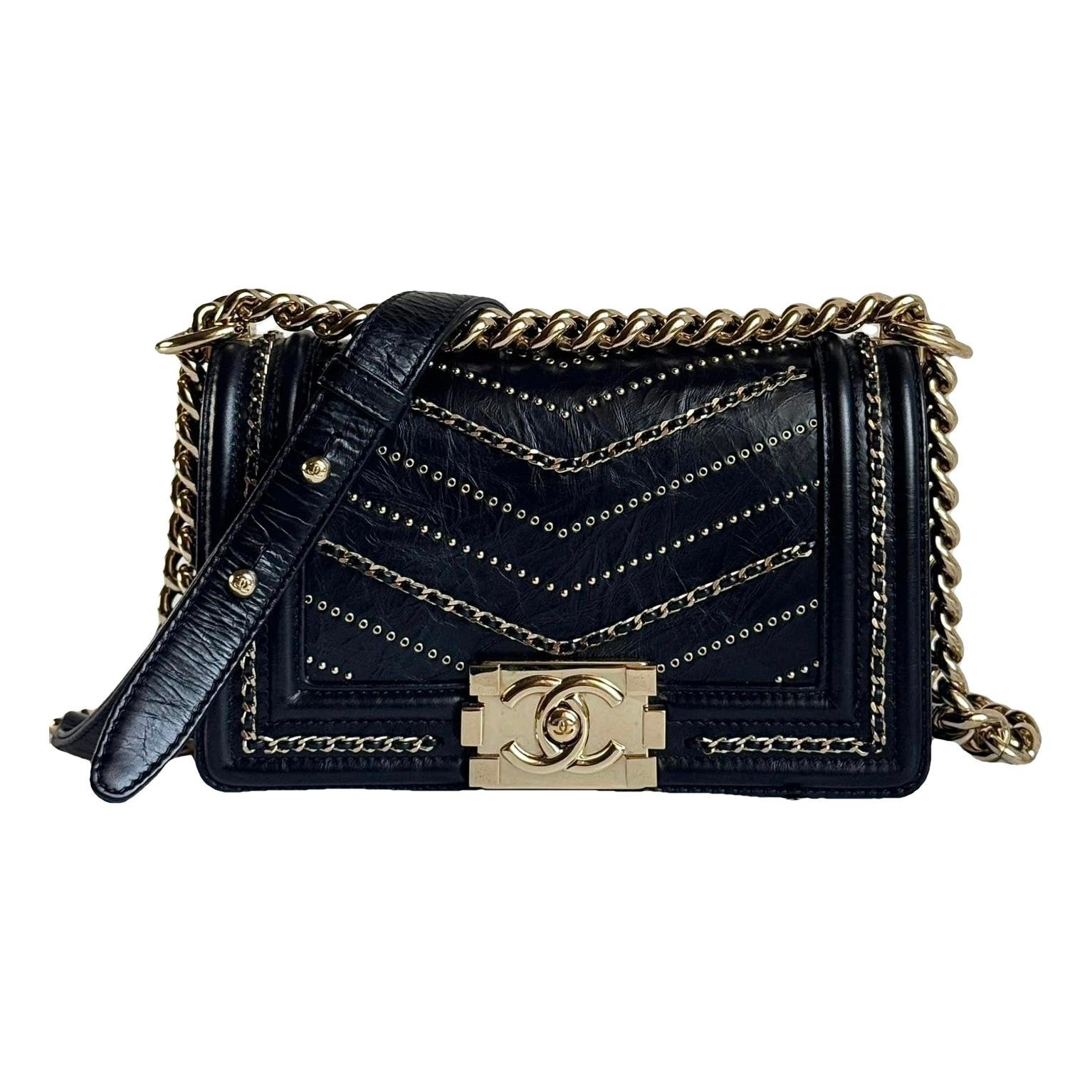 Boy leather crossbody bag