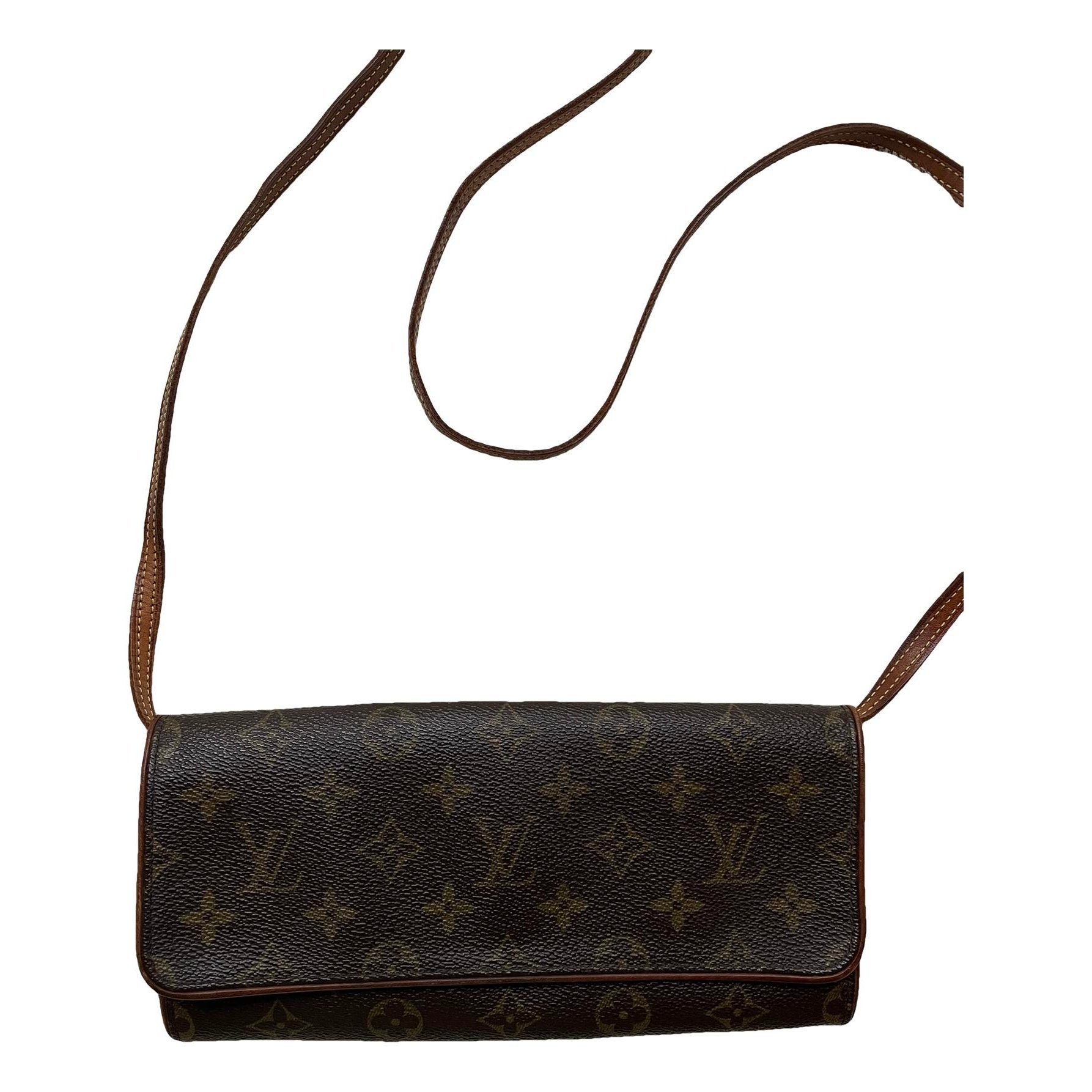 Twin cloth crossbody bag
