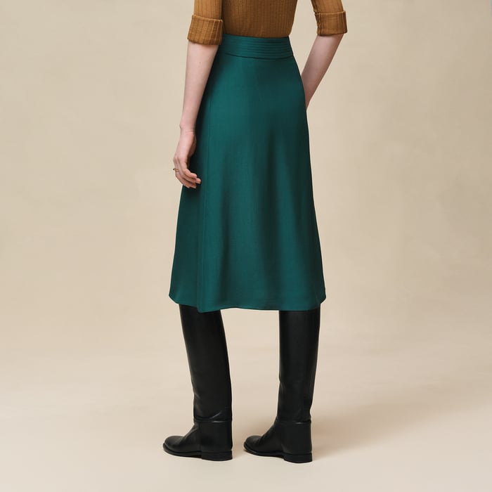Vert Pin Flared Skirt