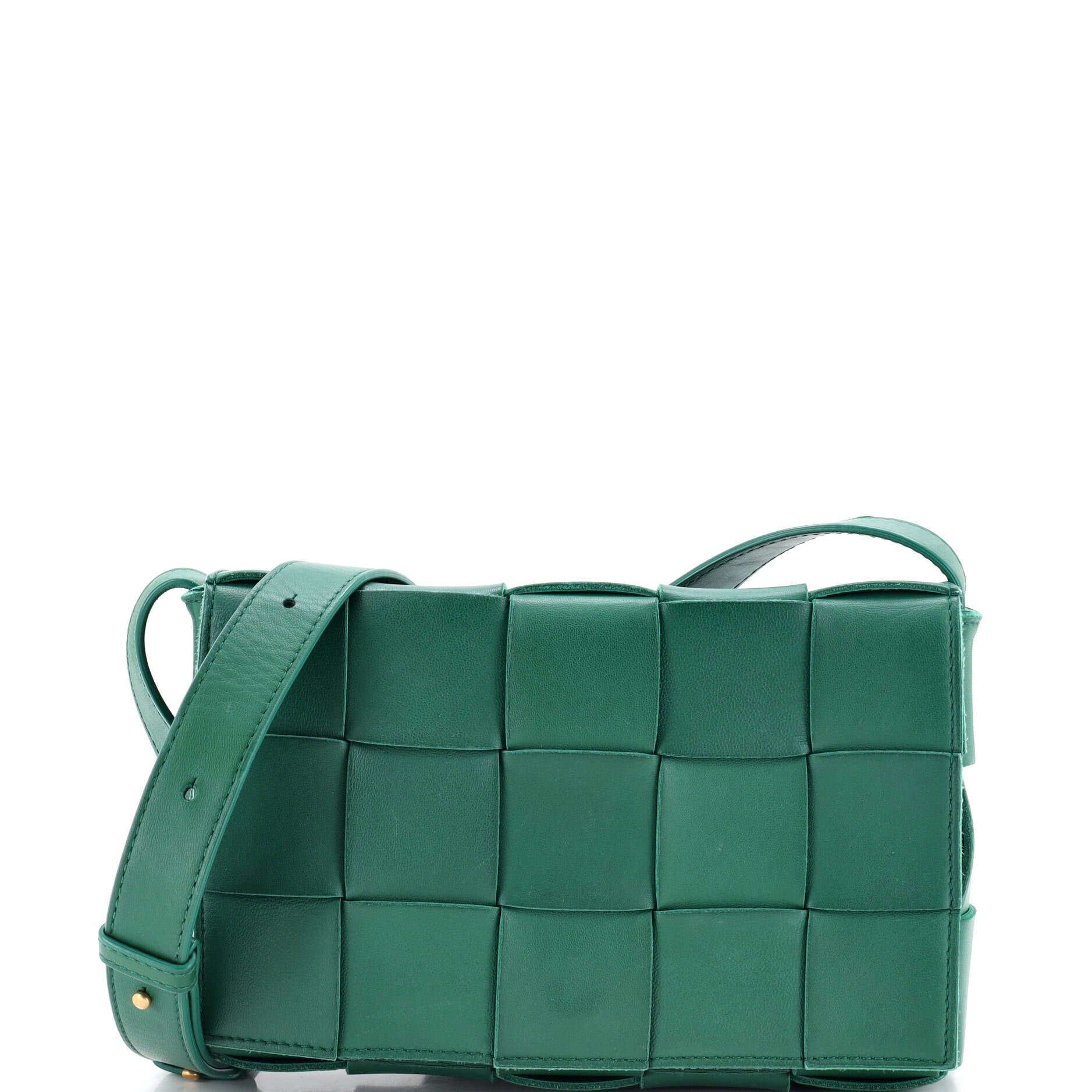 Cassette Crossbody Bag Maxi Intrecciato Leather