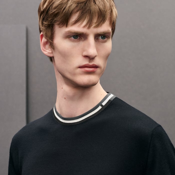 Marine "Rayures & Twist" Crewneck Sweater