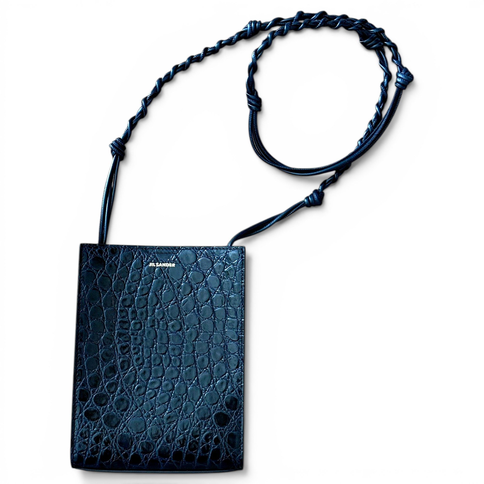 Tangle leather crossbody bag