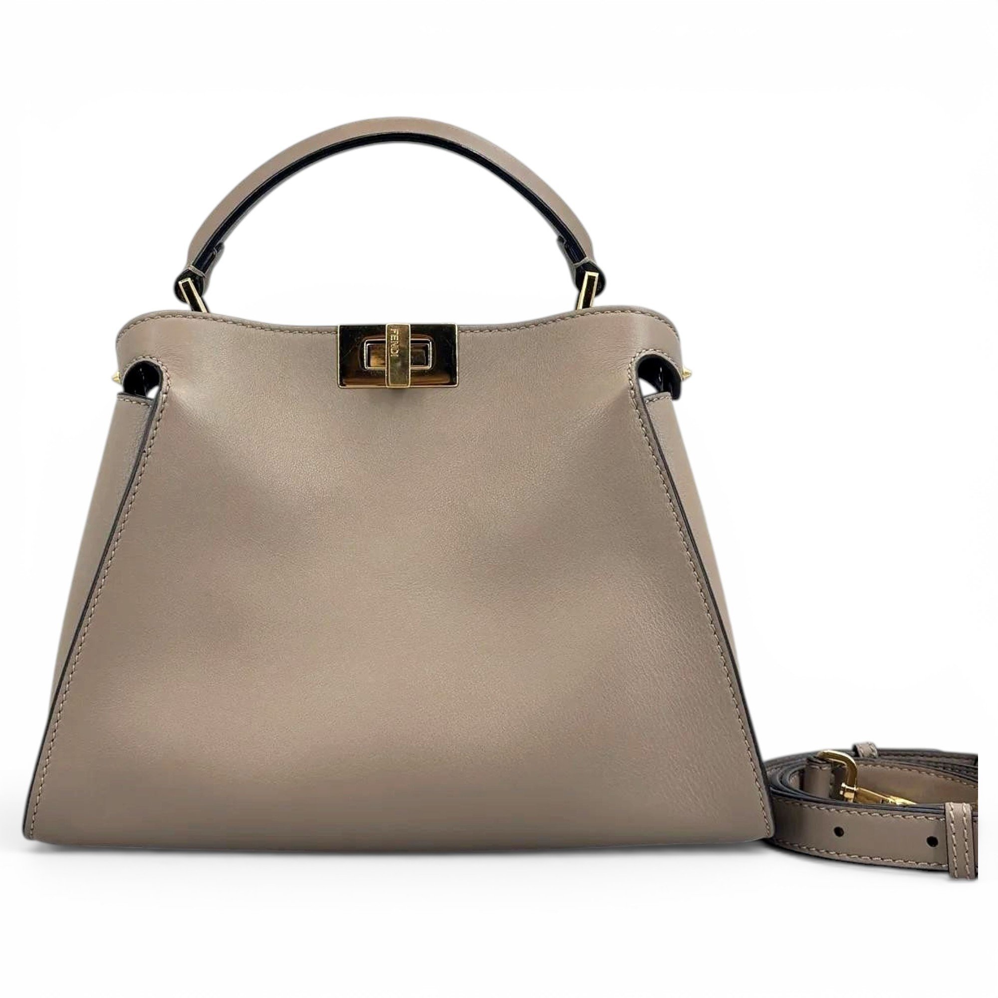 Peekaboo leather handbag
