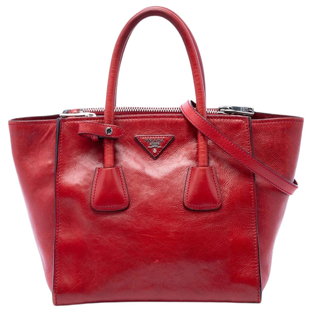 Prada Pocket leather satchel