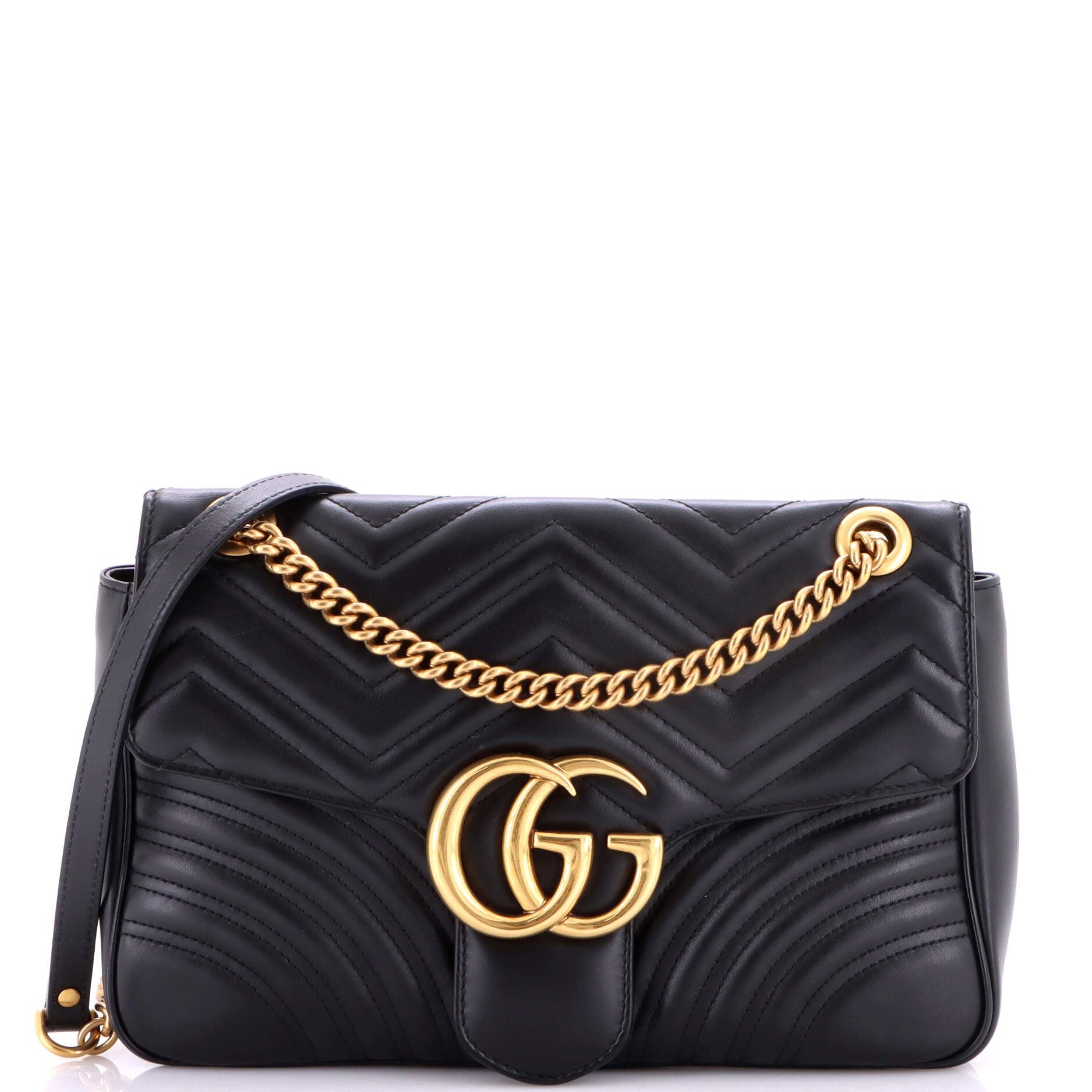 GG Marmont Flap Bag Matelasse Leather Medium