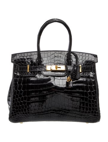 Hermes Shiny Niloticus Crocodile Birkin 30