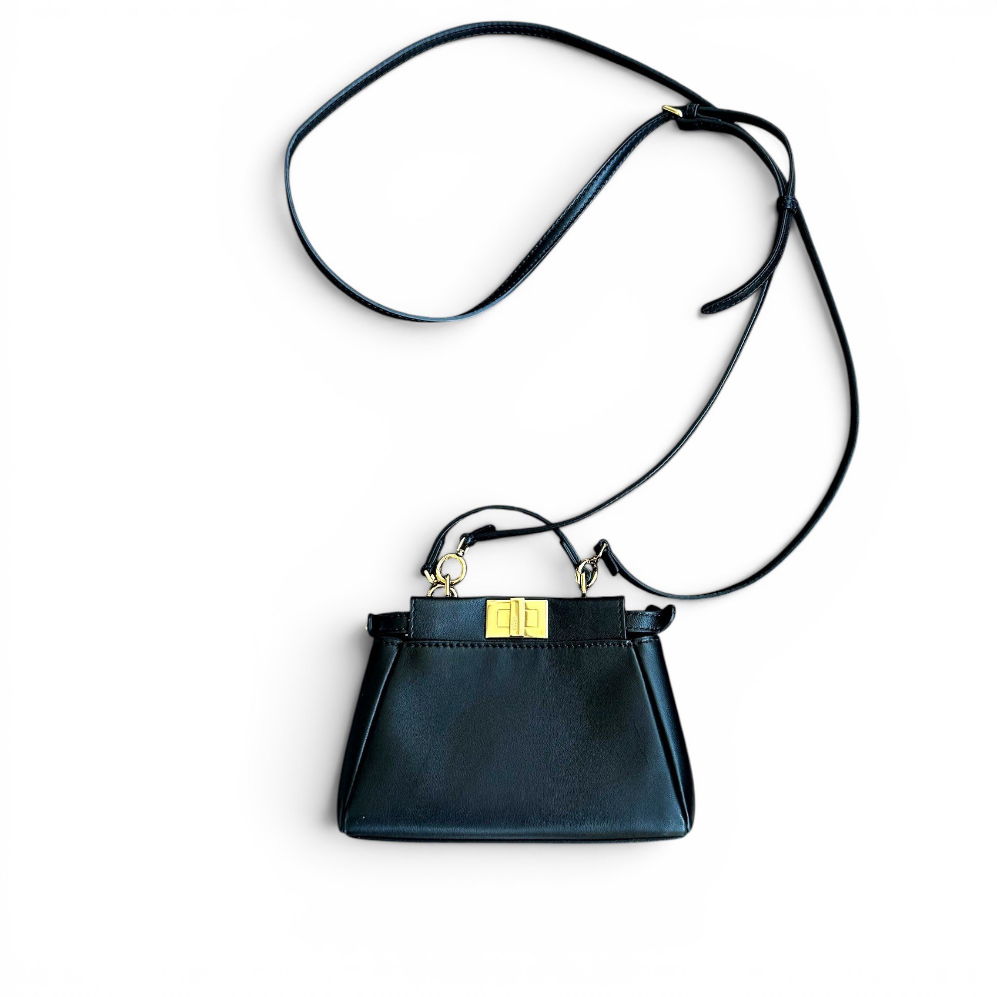 Peekaboo leather mini bag