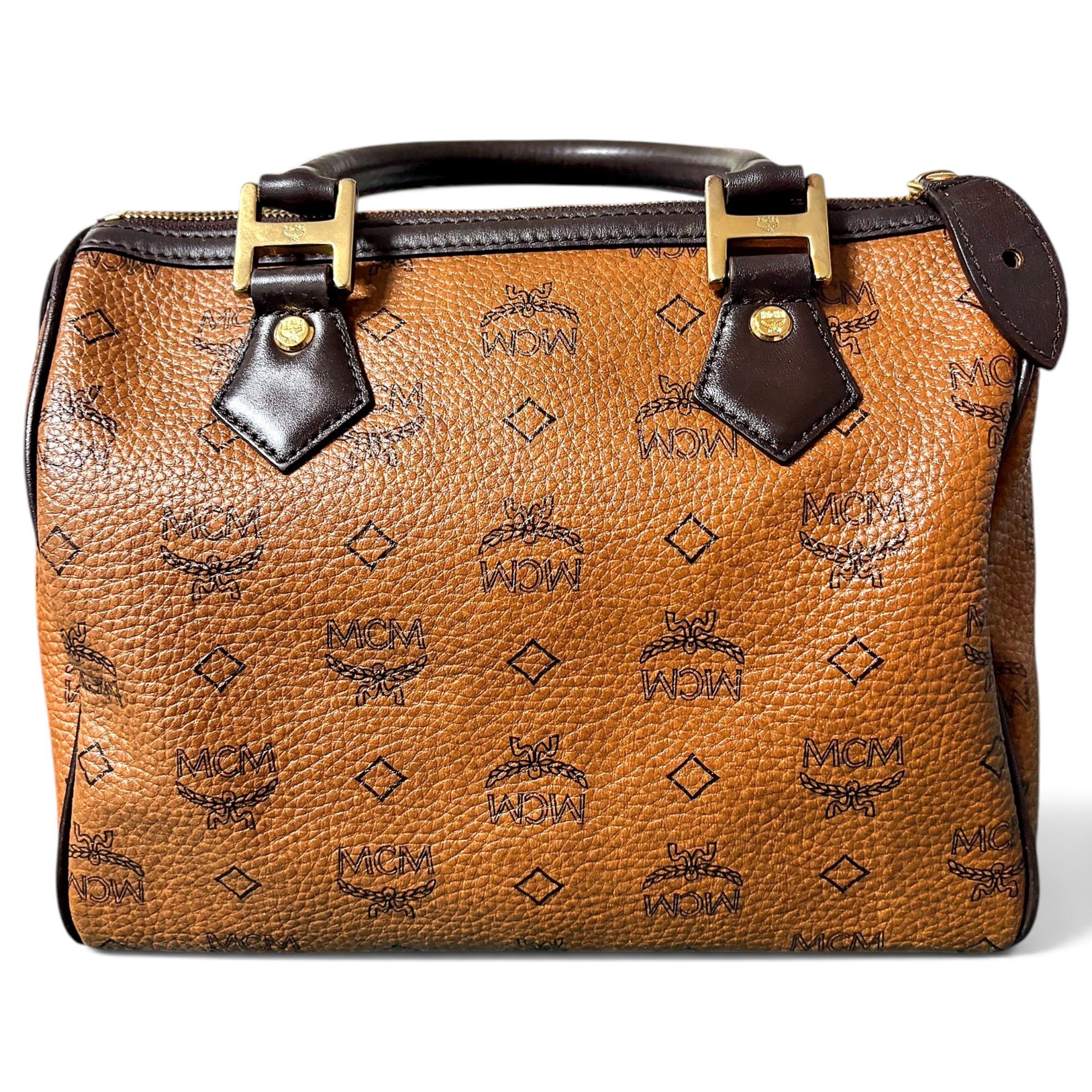 MCM Boston leather handbag