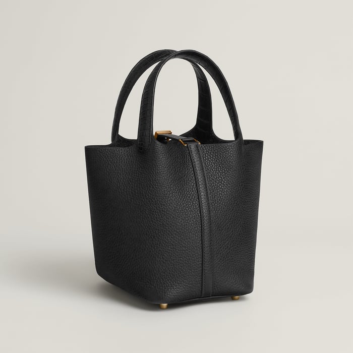 Noir Picotin Lock 18 Bag