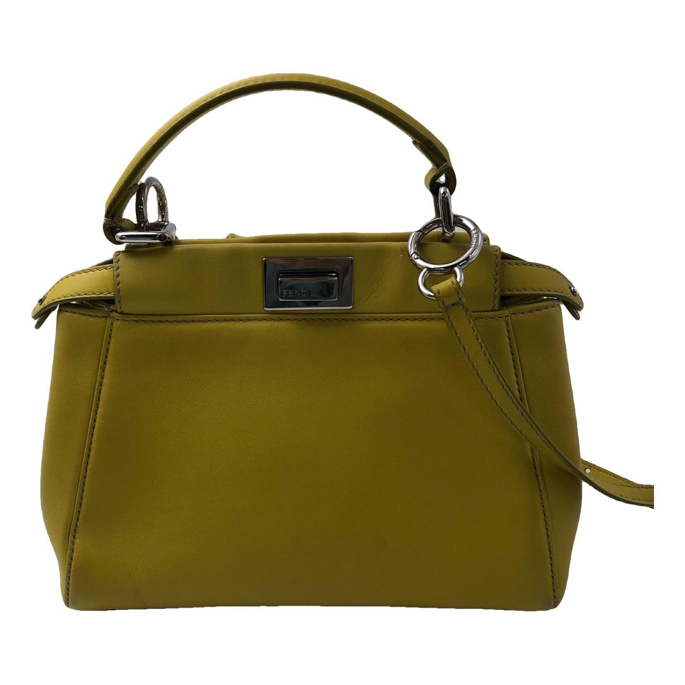 Peekaboo leather handbag