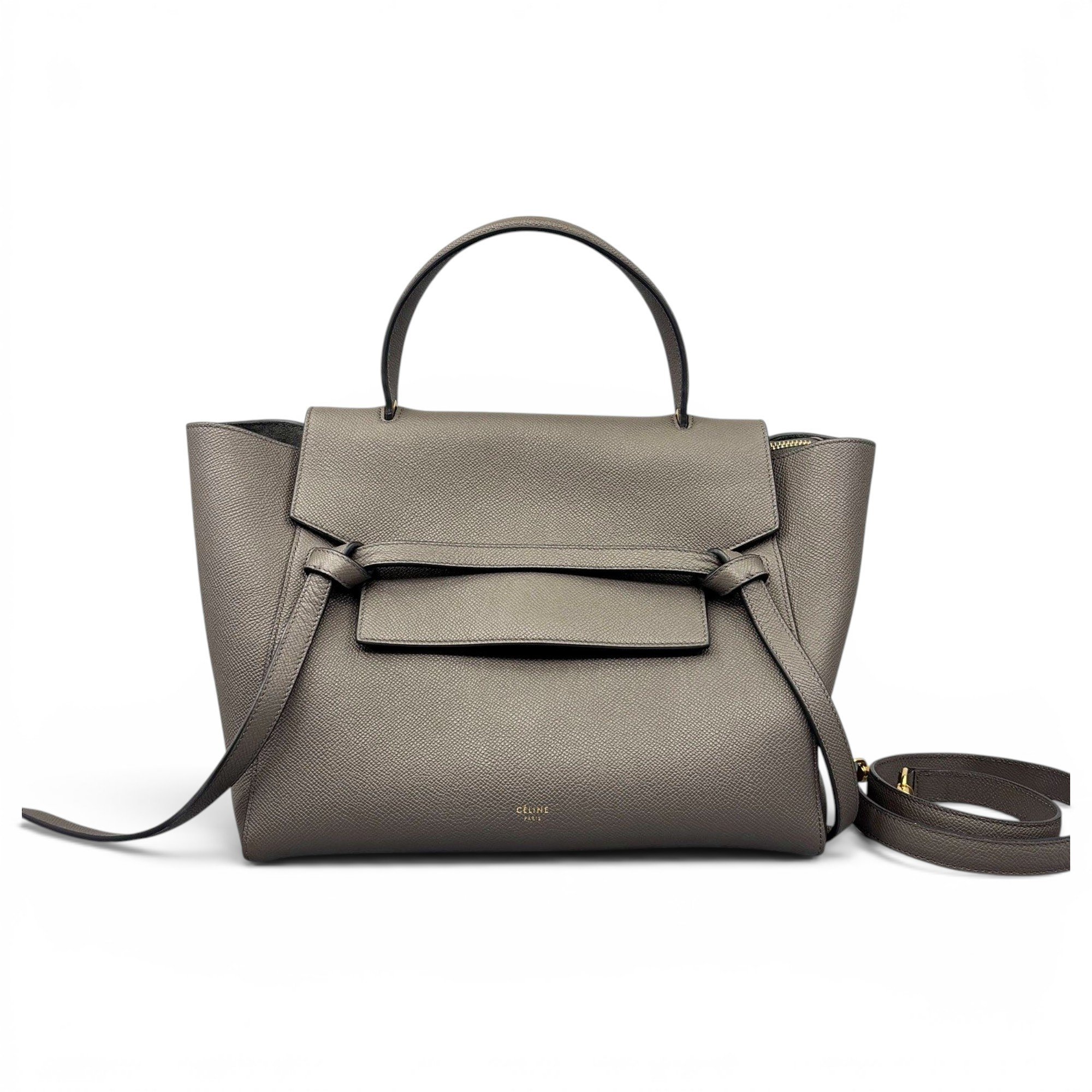Belt leather handbag