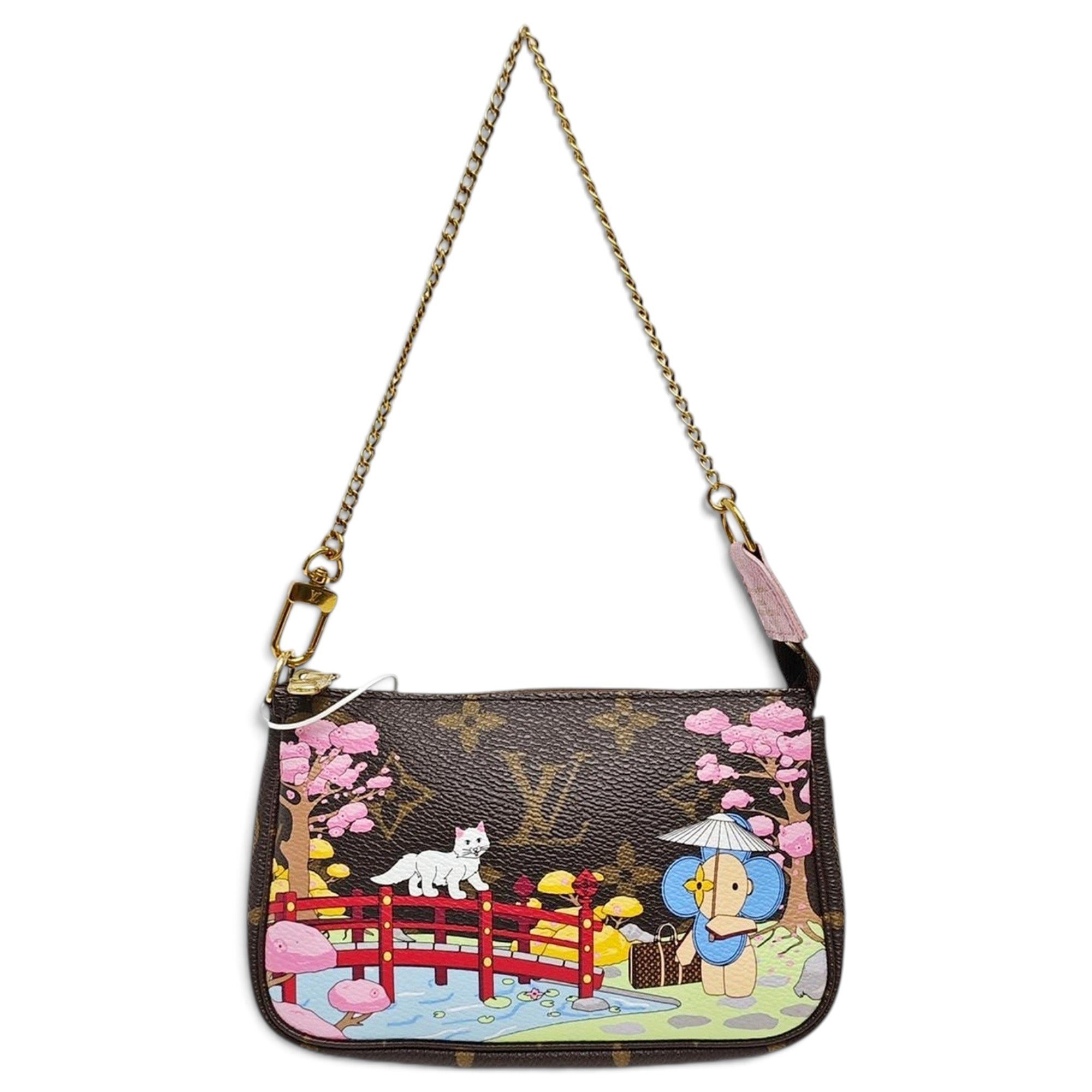 Maxi Multi Pochette Accessoires leather handbag