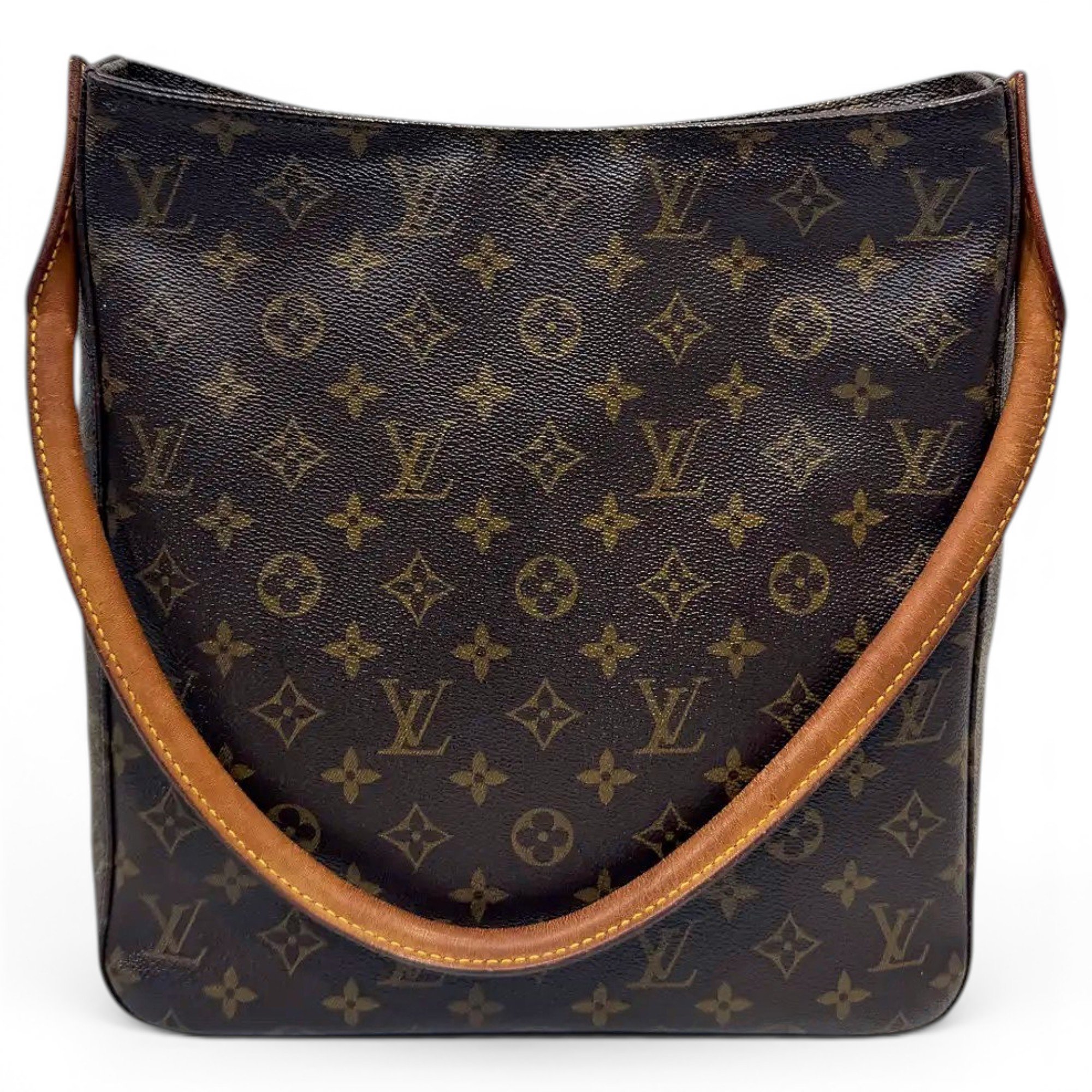 Looping vinyl handbag
