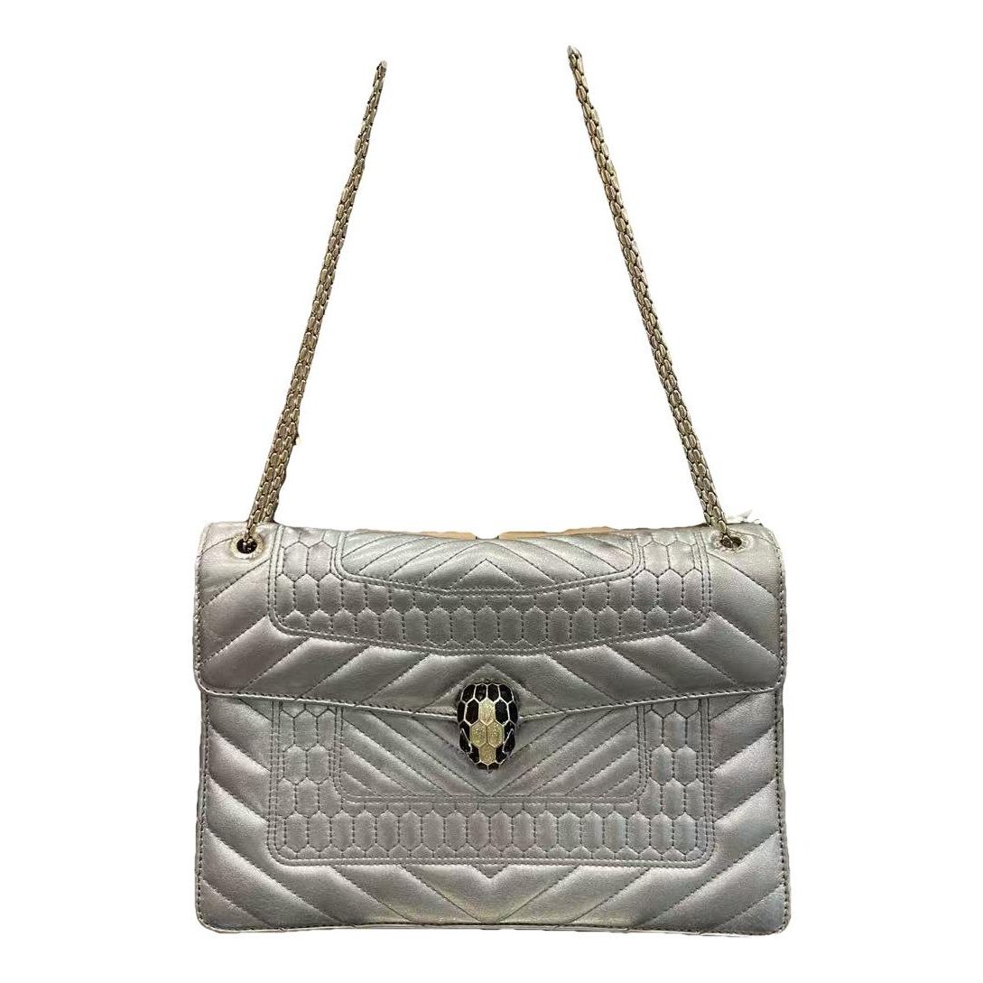 Serpenti leather handbag