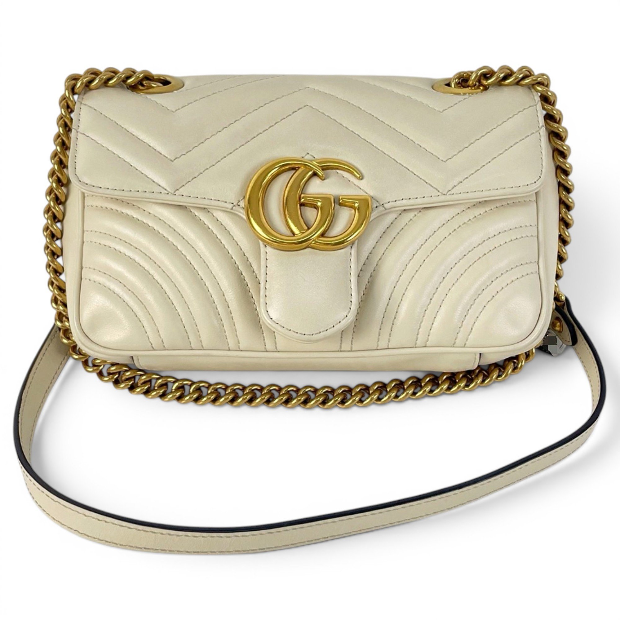 GG Marmont Flap leather handbag