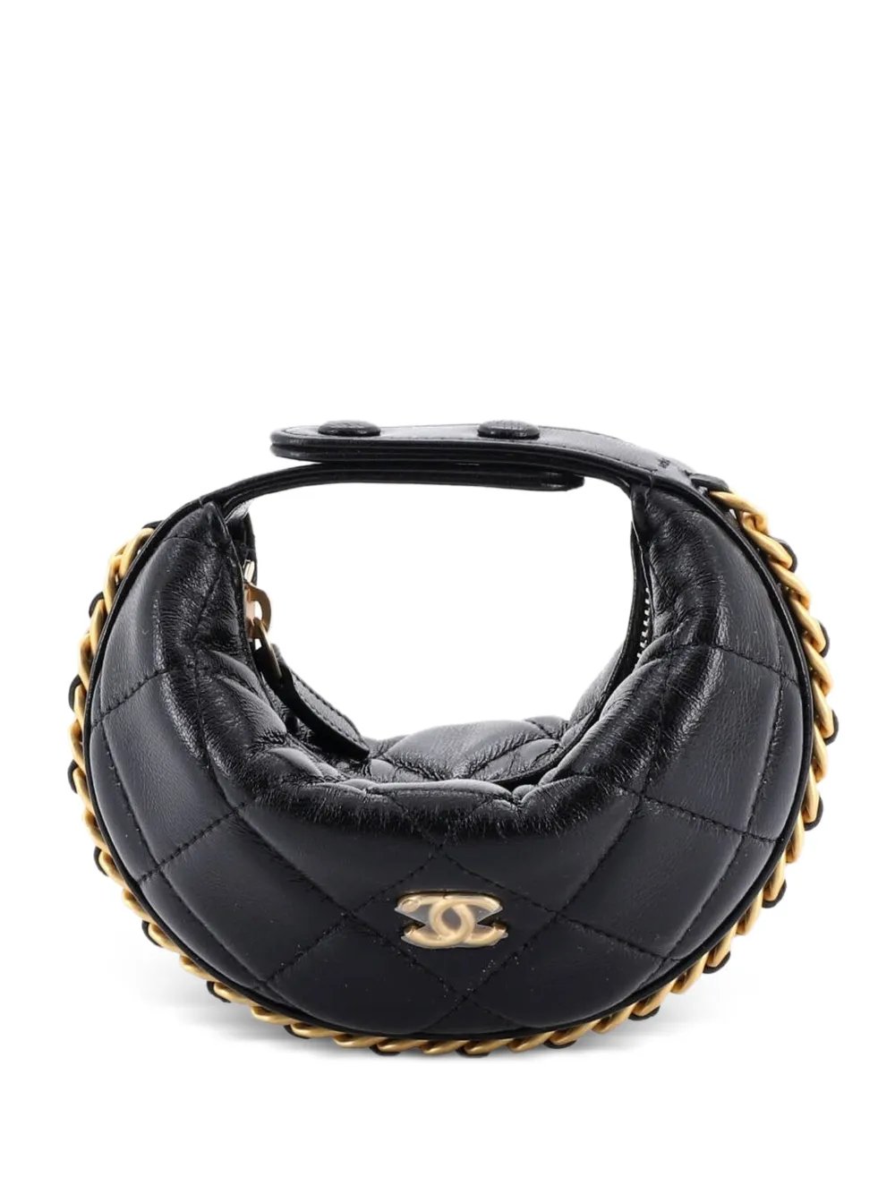 Chain Around Pouch Quilted Lambskin Extra Mini hobo bag
