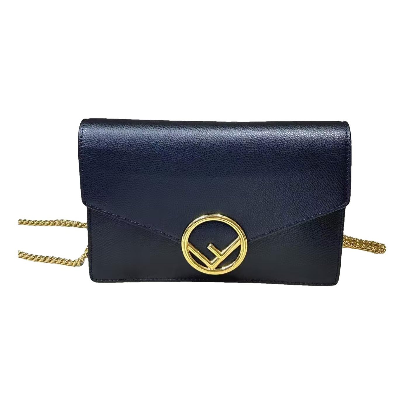 Wallet On Chain leather handbag