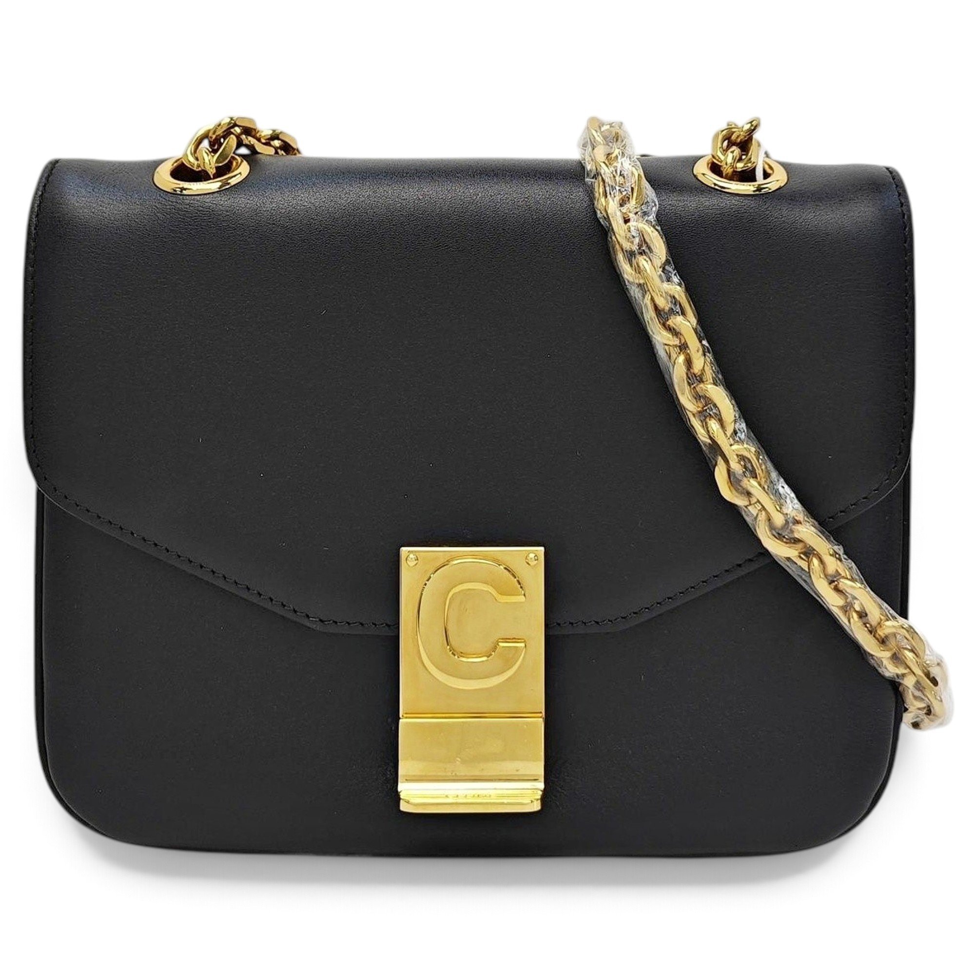 Black Belt leather handbag