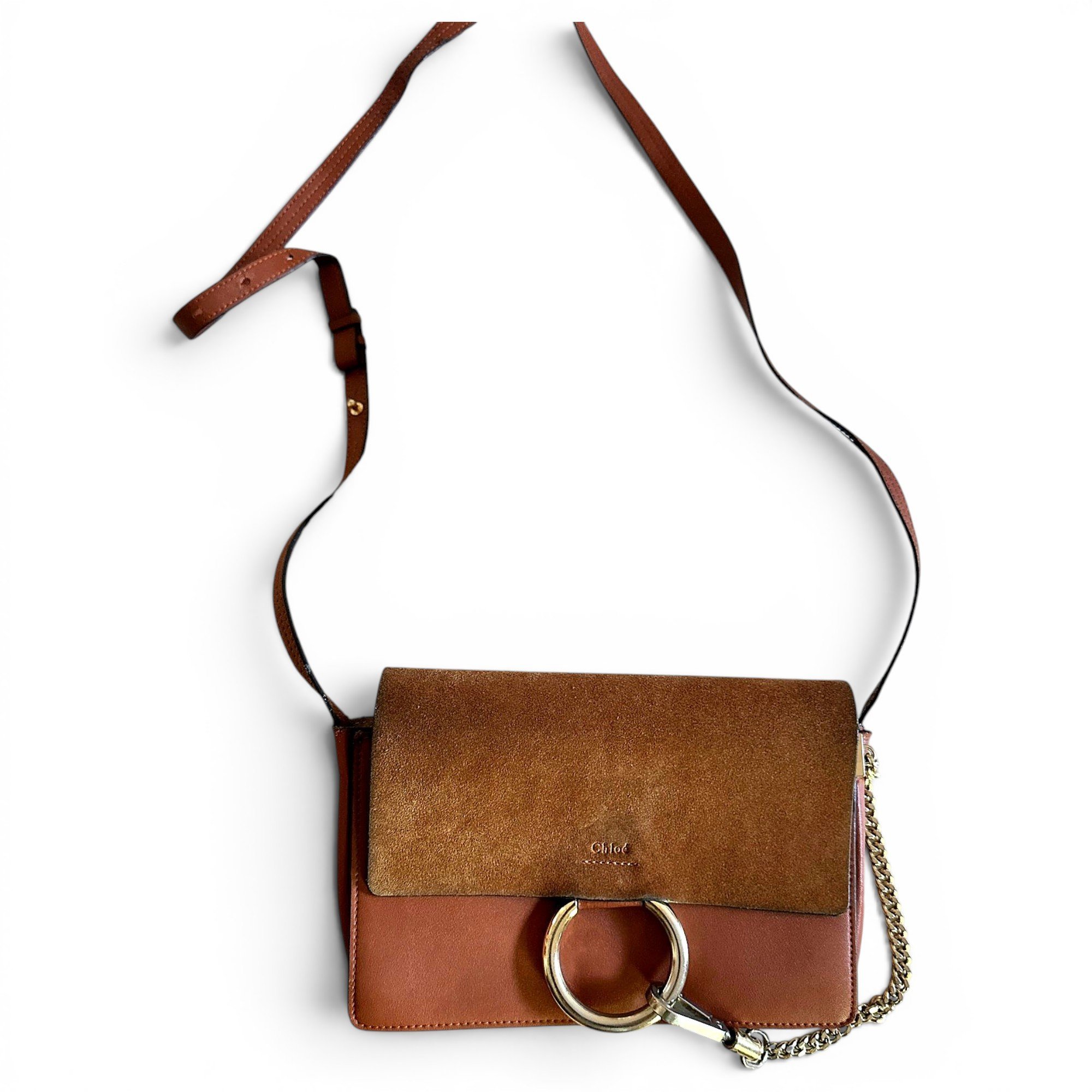 Faye leather crossbody bag