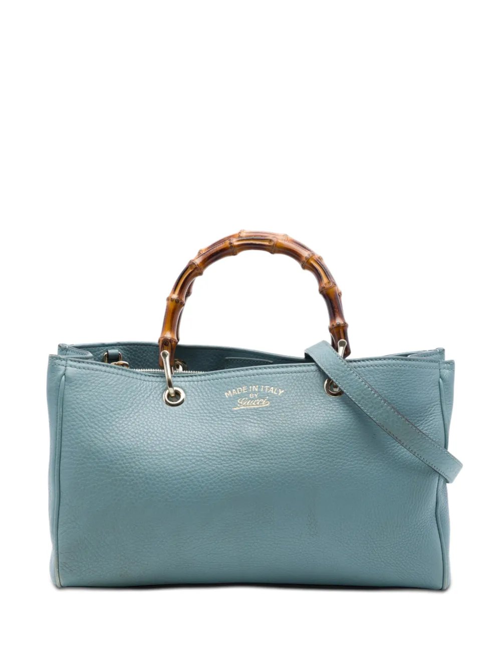 2016-2026 Medium Calfskin Bamboo Shopper satchel
