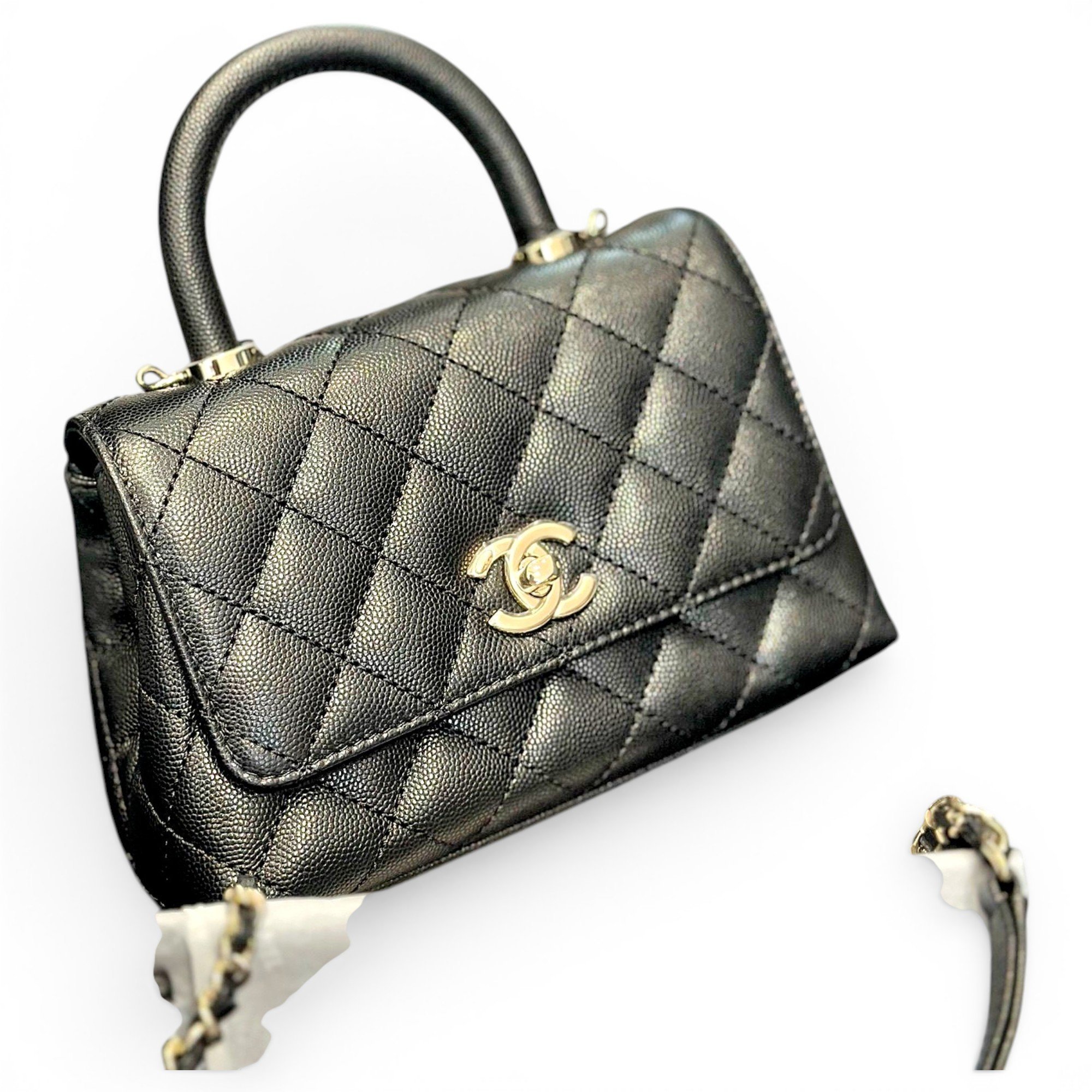 Coco Handle leather handbag