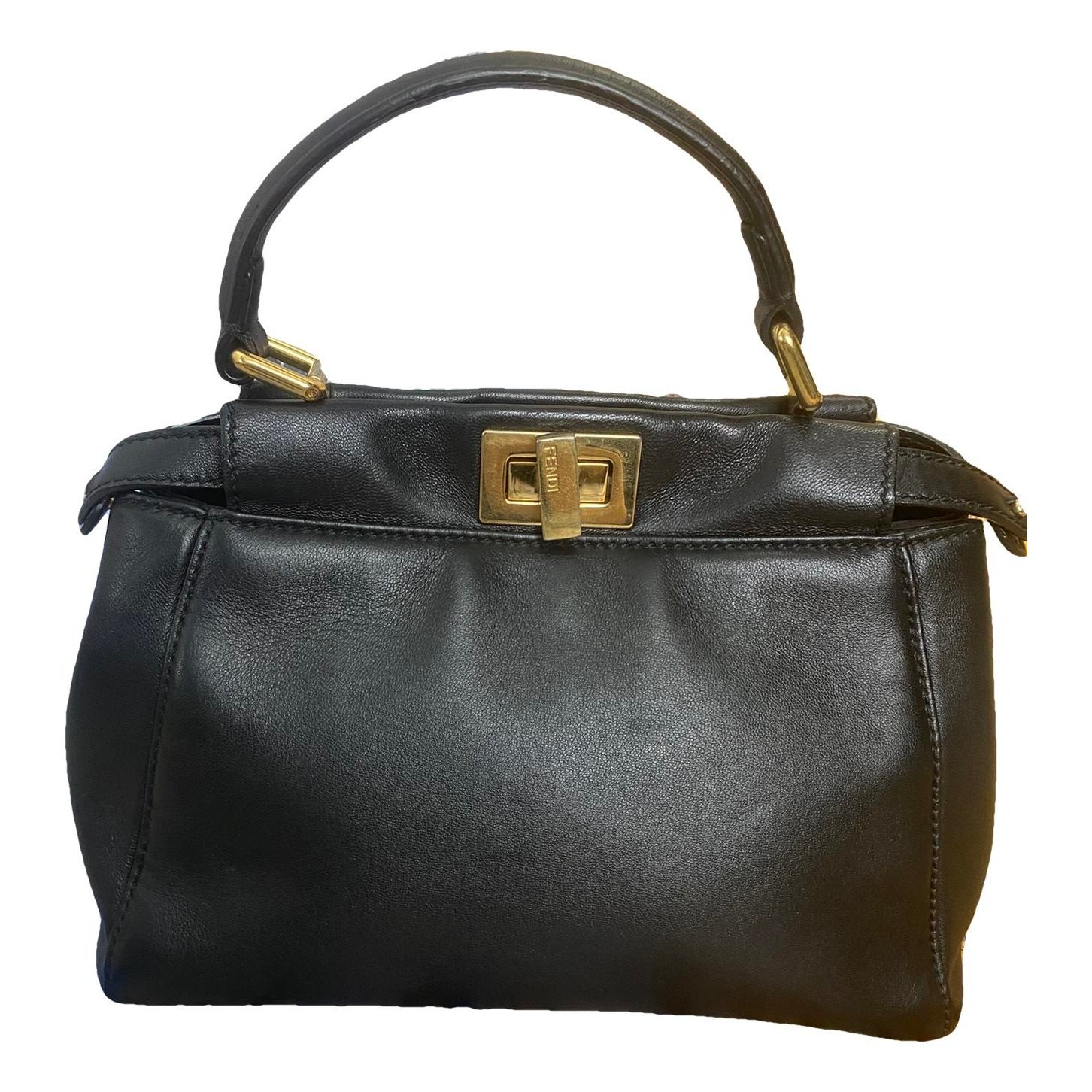 Peekaboo leather handbag