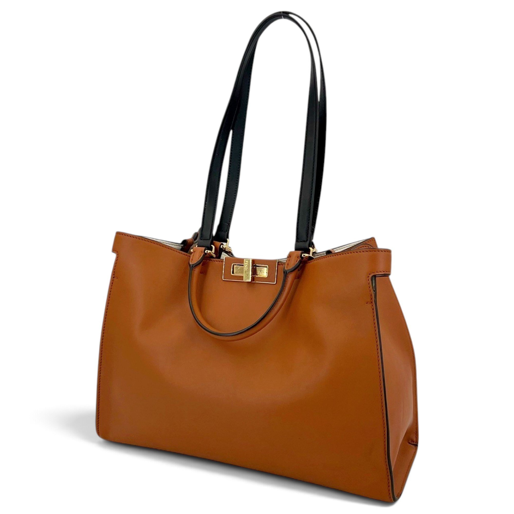 Peekaboo leather handbag