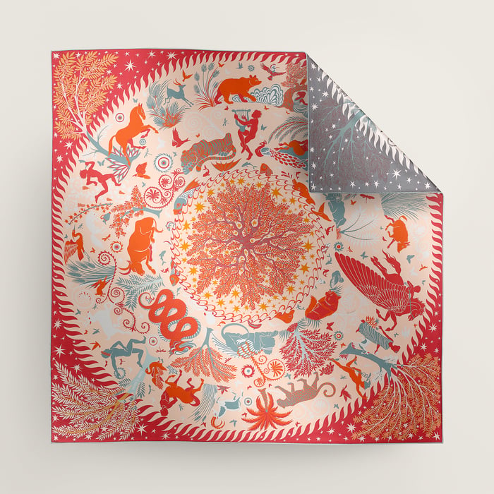Sous Le Charme d'Orphee Double Face Scarf 90