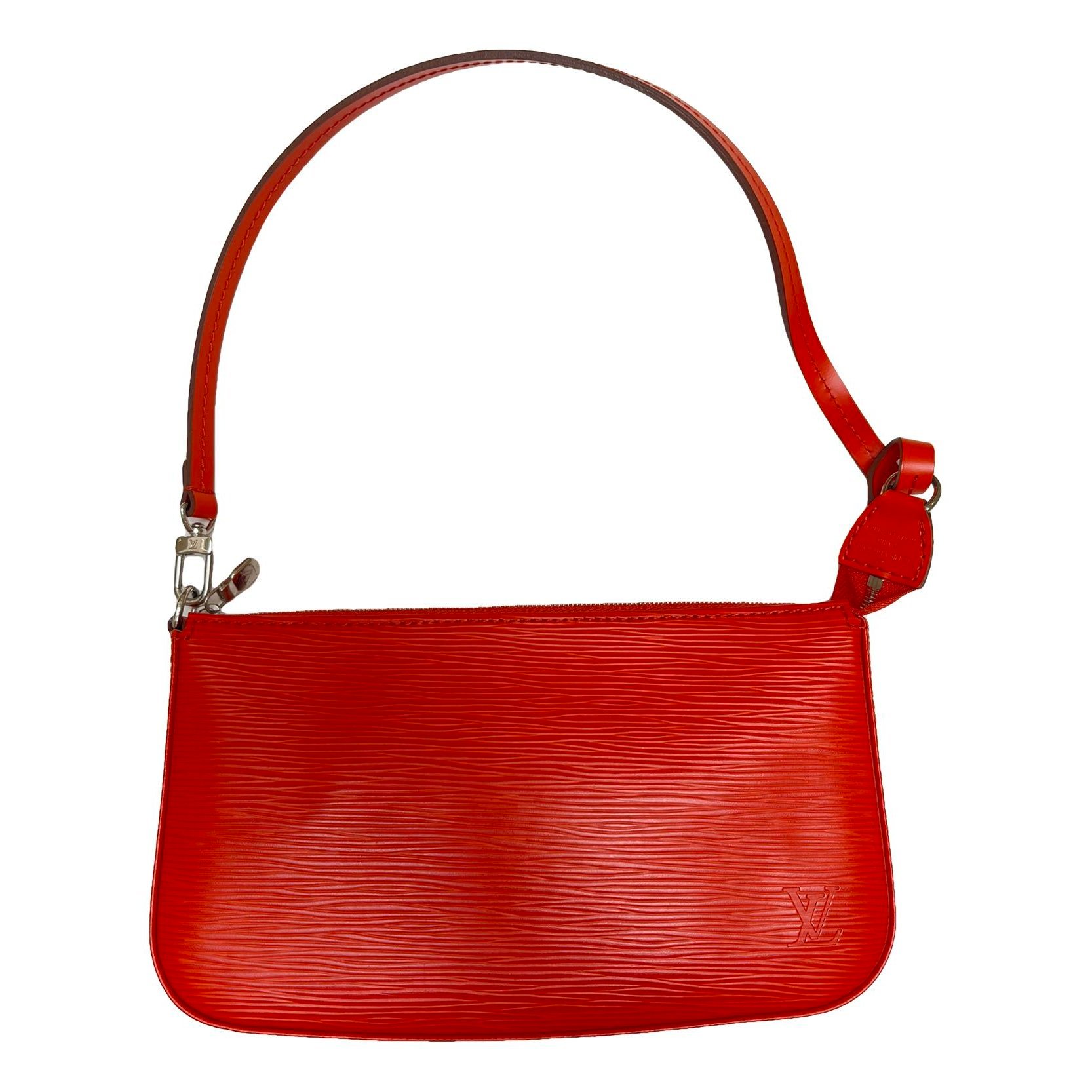 Leather clutch bag