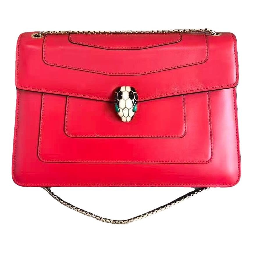 Serpenti leather mini bag