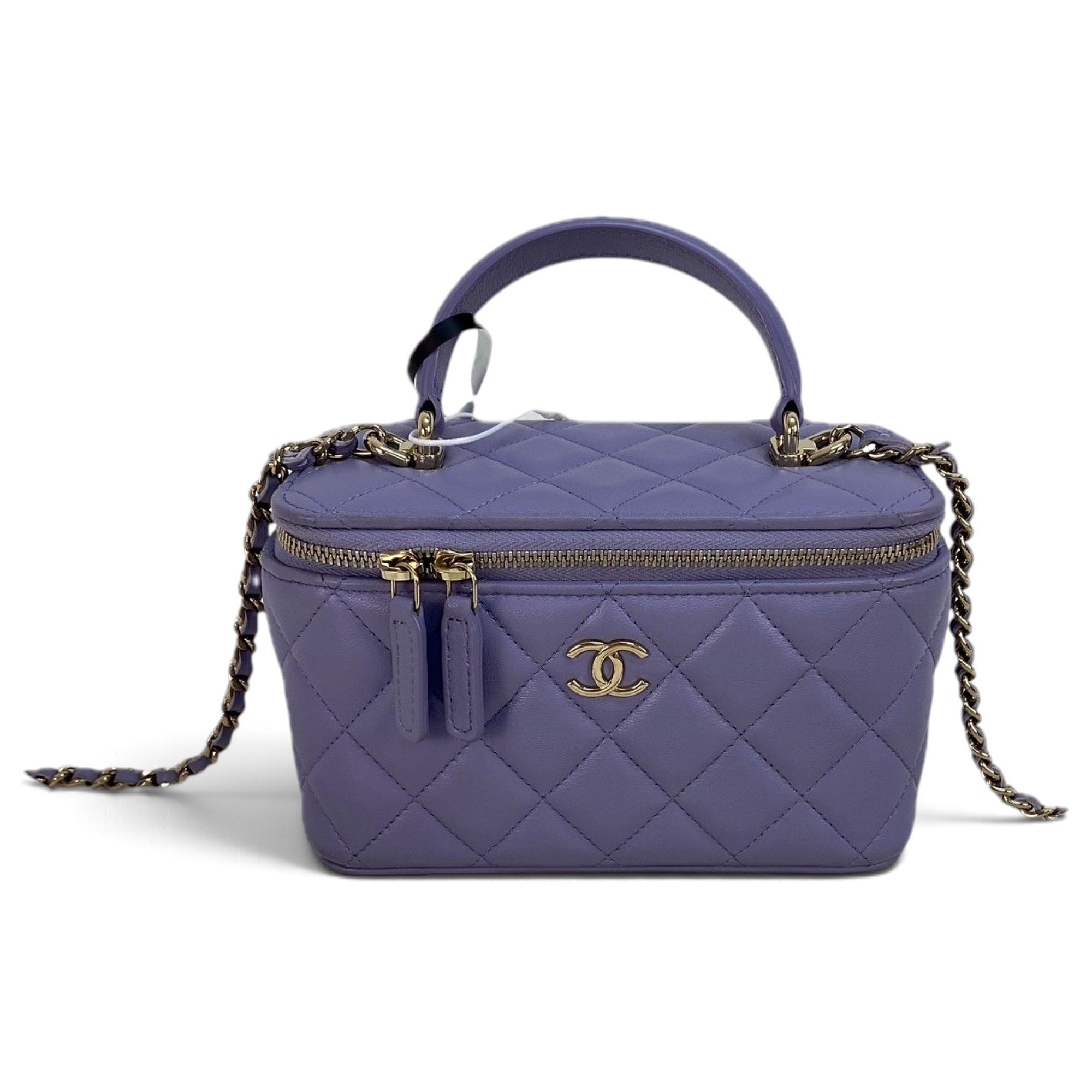 Trendy CC Vanity leather handbag