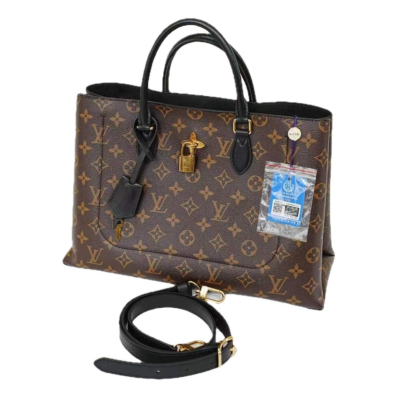 Flower Tote leather handbag
