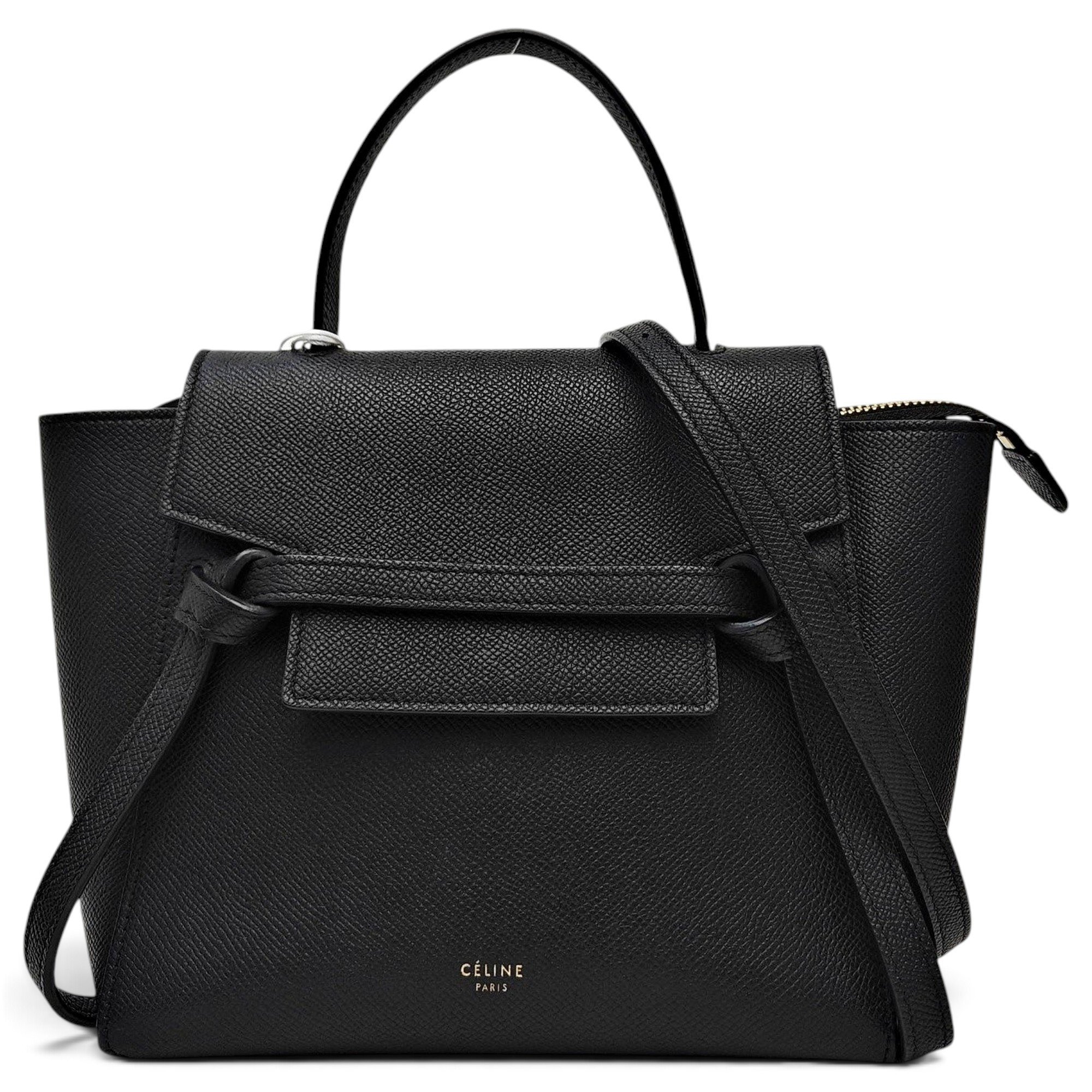 Belt leather handbag