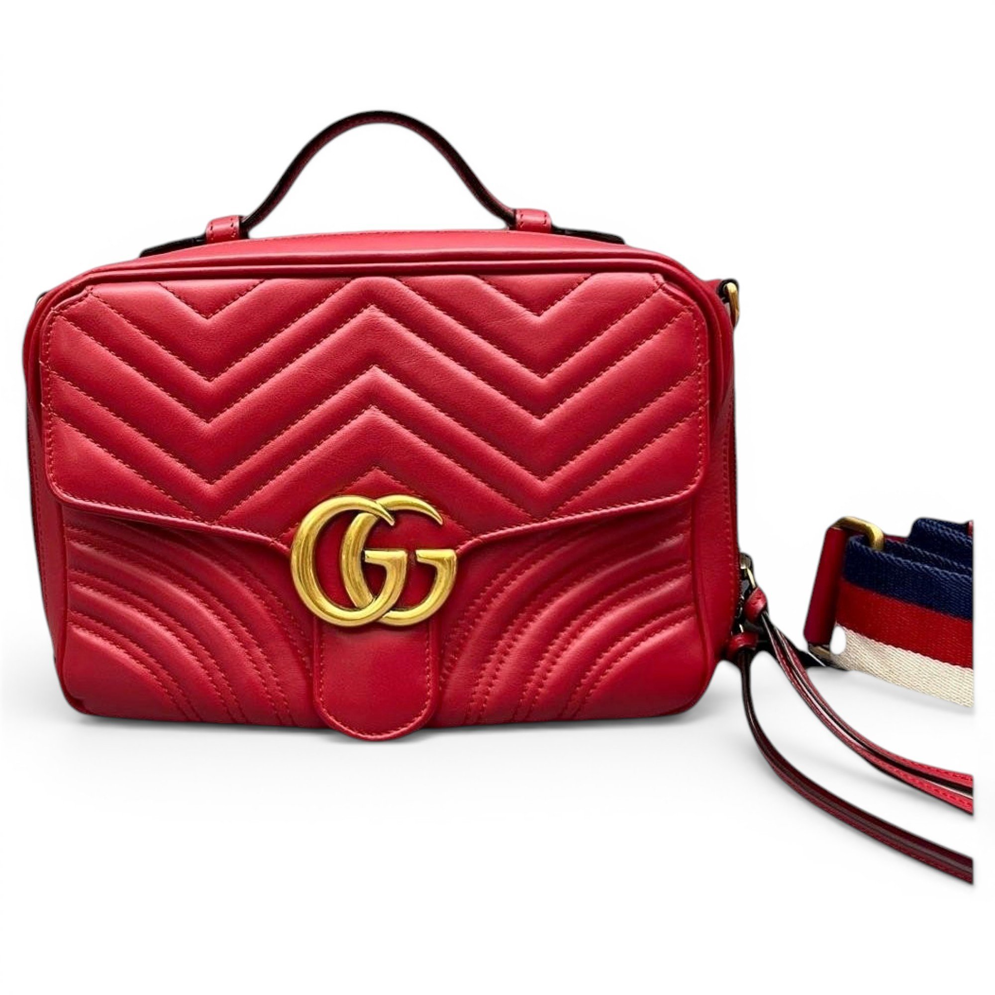 GG Marmont Flap leather handbag