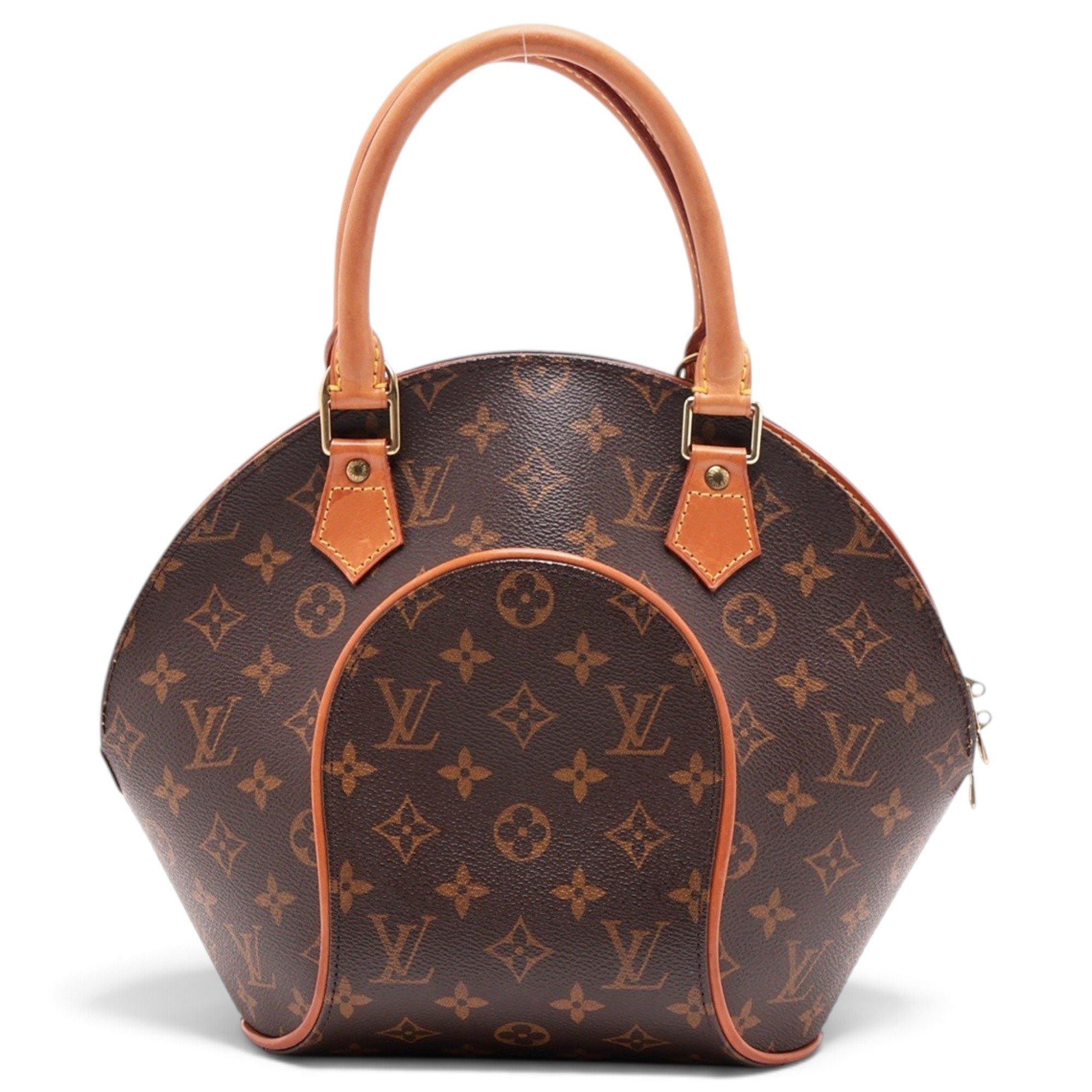 Ellipse leather handbag