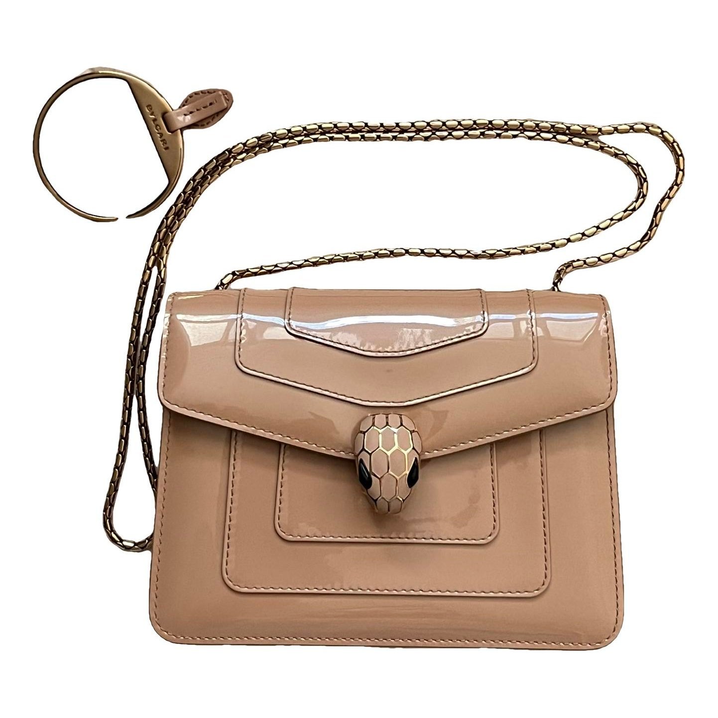 Serpenti leather handbag