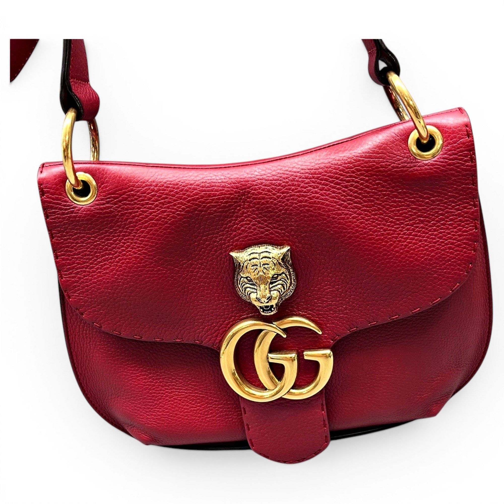 GG Marmont Animalier leather handbag